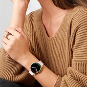 billige Smartklokker-ny mx15 smartwatch bluetooth ringe puls kroppstemperatur stemmeassistent 1.32 rund skjerm utvidelsesløsning kroppstemperaturmåling bluetooth call bluetooth musikk ai stemmeassistent
