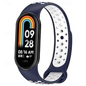 رخيصةأون عصابات الساعات الأخرى-حزام الساعة الذكية متوافق مع Xiaomi Mi Band 8 ساعة ذكية حزام قابل للتعديل حلقة فردية عصابة الرياضة إستبدال معصمه