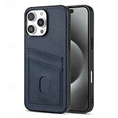 baratos Capas para iPhone-telefone Capinha Para iPhone 16 Pro Max Plus iPhone 15 Pro Max Plus iPhone 14 13 12 11 Pro Max Plus iPhone 14 Pro Max Capa traseira Slot para cartão Antichoque Retro TPU Couro PU