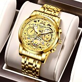 Χαμηλού Κόστους Ρολόγια Quartz-νέα τάση της μόδας casual sports απλή πλήρως αυτόματη κίνηση ανδρικό ρολόι ημερολόγιο αδιάβροχο φως νύχτας μη μηχανικό ρολόι όμορφο και κομψό ανδρικό ρολόι χαλαζία