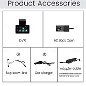 cheap Car DVR-Dashcam Cameras Video Recorder Dual Lens Front and Rear Dash Cam for Cars 2K