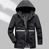 preiswerte Softshell-, Fleece- &amp; Wanderjacken-Herren Wanderjacke Winter Draussen warm Fleece-Futter Windundurchlässig Windbreaker-Jacke Reisen Schwarz Khaki Dunkelblau