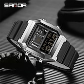 baratos Relógios Digitais-SANDA Masculino Relogio digital Moda Relógio Casual Relógio de Pulso Resistente ao Choque Luminoso Cronômetro Relogio Despertador Contagem regressiva TPU Assista