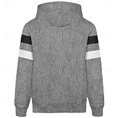 baratos moletons 3d masculinos-Homens Bloco de cor Tosão Moletons Moletom Moletom com capuz Com Capuz Moda Impressão 3D Feriado Streetwear Preto Azul Zíper Bolsos Outono Inverno Designer