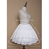 economico gonna sottoveste-Anni 1950 Principessa Gonna a cerchio Sottogonna Gonna in tulle Tinta unica Per donna Mascherata Evento / Festa Balli di fine anno Addio al Nubilato Adulti Gonna