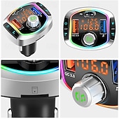 お買い得  車用Bluetoothキット/ハンズフリー-pd18 FMトランスミッター カーMP3プレーヤー デュアルUSBハンズフリーBluetoothアダプター