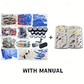 abordables Jouets de construction-Blocs de construction Modèle de véhicule 396 pcs compatible Coque en plastique Legoing Créatif Jouets de décompression Interaction parent-enfant pour enfant Jouet Cadeau