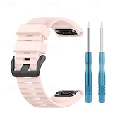levne Pásky na hodinky Garmin-Pásek hodinek pro Garmin Fenix 8 51mm 7X Pro 6X 5X Plus Epix Pro Tactix 7 Amoled Instinct 2X Quatix Enduro Descent Mk2i Mk2 26mm Silikon Výměna, nahrazení Popruh Nastavitelný Sportovní značka Náramek