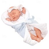 baratos Bonecas-Boneca bebê de 12 polegadas com berço macio para dormir, boneca reborn alive inclui roupas e acessórios, mamadeiras, primeiras bonecas para crianças de 36 meses ou mais