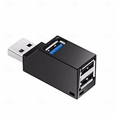 cheap Computer Peripherals-Type C USB 3.0 HUB Adapter 3 Ports USB Extender High Speed Data Transfer Splitter Docking Station for PC Laptop U Disk Card Read