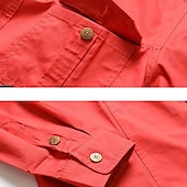 economico camicie western da uomo-Per uomo Bandiera americana degli Stati Uniti Cervo Camicie da lavoro Camicia occidentale Camicia da carico Manica lunga Occidentale Informale Sportivo Per uscire Da caccia Inverno Primavera &amp; Autunno