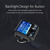 お買い得  車用Bluetoothキット/ハンズフリー-bc32 車用 FM トランスミッター ブルートゥース MP3 プレーヤー ワイヤレス ハンズフリー 1.8 インチ LCD スクリーン付き 携帯電話充電器用