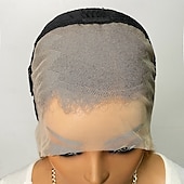 economico Parrucche lace front capelli veri-Parrucca in pizzo frontale con capelli umani castani 4# 13*4, capelli umani brasiliani, densità 180%