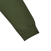 Χαμηλού Κόστους Κλασικό Πόλο Ανδρών-Ανδρικά Βάφλα Πόλο Μπλουζάκια Quarter Zip Polo Καθημερινά Αργίες Τρίμηνο φερμουάρ Μακρυμάνικο Μοντέρνα Σκέτο Άνοιξη &amp; Χειμώνας Κανονικό Μαύρο Λευκό Κρασί Χακί Ανοικτό Γκρίζο Πράσινο Χακί