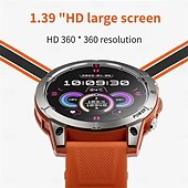 tanie Smartwatche-aw45 smartwatch męski 1,39 cala latarka zewnętrzna kompas połączenie bluetooth wojskowy bateria 430 mah nfc smartwatch