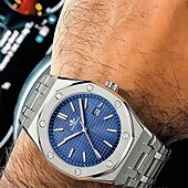 cheap Quartz Watches-New Fashion Trend Waterproof Luminous Calendar Display Business Leisure Simple Sports Hollowed Out Transparent Quartz Men&#039;S Watch