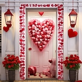 رخيصةأون لافتات المرآب والباب-زينة الزفاف الخارجية أغطية الأبواب نسيج الأبواب ستارة الأبواب الزينة خلفية لافتة الأبواب الأمامية لمنزل المزرعة قلوب