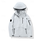 billiga Fleece &amp; 3 i 1-jackor-Herr Dam Vandringsjacka Vindjacka Vinter Utomhus Färgblock Vattentät Vindtät Lättvikt Ytterkläder Lättviktsjacka Helöppnande blixtlås Fiske Klättring Camping / vandring / grottforskning Svart Rosa