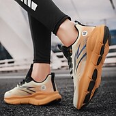 billige Sneakers til herrer-løpesneakers med varmt fôr for menn, lette, polstrede atletiske sko med snøredesign for vintersport utendørs og daglig bruk