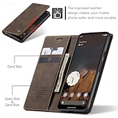 זול תיק טלפון אחר-טלפון מגן עבור גוגל Pixel 9 Pro Pixel 9 Pro XL Pixel 8 Pro Pixel 8 פיקסל 9 Pixel 7 Pixel 7 Pro Pixel 6 Pixel 6 Pro כיסוי הפוך עם מעמד מגנטי חריץ לכרטיס רטרו TPU עור PU
