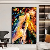 economico Ritratti-dipinto a olio nudo dipinto a mano ritratto di donna dipinto su tela dipinto a mano donne africane dipinto a olio fatto a mano arte murale arredamento moderno dipinto del corpo di donna per casa e