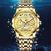 Χαμηλού Κόστους Ρολόγια Quartz-νέα τάση της μόδας casual sports απλή πλήρως αυτόματη κίνηση ανδρικό ρολόι ημερολόγιο αδιάβροχο φως νύχτας μη μηχανικό ρολόι όμορφο και κομψό ανδρικό ρολόι χαλαζία