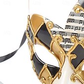 levne Maska-Harlekýn Karnevalová maska Benátská maska Columbina Dospělé Pánské Full face Párty Plesová maškaráda Karneval v Benátkách Karneval Mardi Gras Jednoduchý karnevalový kostým