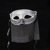 economico Maschera-Arlecchino Maschere Carnevale Maschera veneziana Colombina Per adulto Per uomo Per donna Metà viso Feste Mascherata Carnevale di Venezia Halloween Carnevale martedì grasso Costume di Carnevale facile