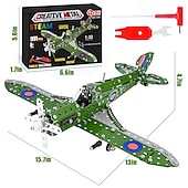 economico Costruzioni giocattolo-giocattoli da costruzione modellini di aerei kit per ragazzi 8-12modello di aereo scala 132 kit di costruzione in metallomodelli di aerei per bambini 8-12i migliori regali di aerei per gli