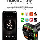 お買い得  車用Bluetoothキット/ハンズフリー-お買い得価格の売れ筋モデル FMトランスミッター 車載MP3プレーヤー ブルートゥース電話充電器 音楽ハンズフリー付き