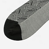 cheap Men&#039;s Elite Accessories-Men&#039;s 1 Pair Socks Black Color Plaid Plaid Checkered Geometry Formal Wedding Anniversary Thin Spring &amp;  Fall Knitwear Elegant