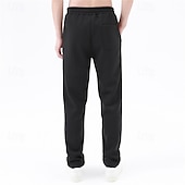 baratos Calças Desportivas-Homens Sherpa Calças de lã Calças Esportivas Corredor Calças Bolsos Com Cordão Cintura elástica Tecido Conforto Quente Comprimento total Ao ar livre Casual Diário Esportes Moda Preto Cinzento