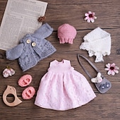 cheap Waldorf Dolls-Handmade Waldorf Doll Clothes Set for 12 inch Doll Handmade Muppet Doll for Christmas Gifts