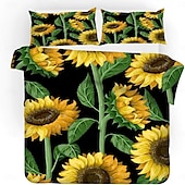 economico Set copripiumino-fiori farfalle piante fiori stampe set di tre pezzi piumone per camera da letto hotel camera degli ospiti biancheria da letto set comodo 1 set piumone 2 federe set letto matrimoniale set da 2 pezzi