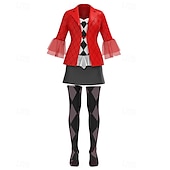 abordables Disfraces de mujer-bufón Joker: Folie à Deux Harley Quinn Falda Accesorios Calcetines y Medias Cosplay Cosplay de película for Mujer Adulto Carnaval Rendimiento Fiesta