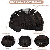 abordables perruque plus âgée-perruque bob avec frange perruques pour femmes look naturel perruque courte avec frange super douce &amp;perruque synthétique résistante à la chaleur avec frange latérale, perruque droite facile à porter