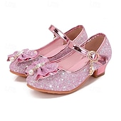 cheap Kids&#039; Sandals-Girls&#039; Sandals Dress Shoes Flower Girl Shoes Princess Shoes School Shoes Leather Portable Breathability Non-slipping Princess Shoes Big Kids(7years +) Little Kids(4-7ys) Gift Daily Walking Bowknot