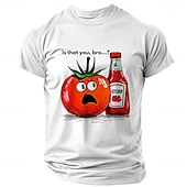 preiswerte Herren -Grafik -T -Shirt-Herren Lustig Brief drucken T Shirt T-Shirt Kurzarm T-Shirt Rundhalsausschnitt Hemd Sport Klassisch Brautkleider schlicht Strasse Sports Outdoor Festtage Hellblau Schwarz Weiß Sommer Frühling