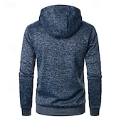 preiswerte Herren Strickjacke-Herren Strickjacke Kurzer Pullover Zip Pullover Reißverschluss Strickpullover Gerippt Stricken Standard Tasche Feste Farbe Mit Kapuze Modisch Klassisch Urlaub Freizeitskleidung Bekleidung Herbst