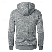 preiswerte Herren Strickjacke-Herren Strickjacke Kurzer Pullover Zip Pullover Reißverschluss Strickpullover Gerippt Stricken Standard Tasche Feste Farbe Mit Kapuze Modisch Klassisch Urlaub Freizeitskleidung Bekleidung Herbst