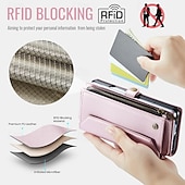 baratos Capa Samsung-telefone Capinha Para Dobra Z 6 Z Fold 5 Z Fold 4 Z Fold 3 Capa para Cartão Wallet Com Suporte Magnética Zíper Retro TPU PC