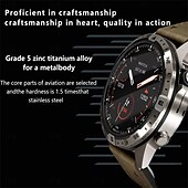 abordables Relojes inteligentes-Reloj inteligente gt45 para hombre, con bluetooth, llamadas, deportes al aire libre, asistente de voz, brújula, monitoreo de salud, rastreador de actividad física, reloj inteligente