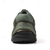abordables Baskets-baskets décontractées en similicuir marron pour hommes avec lacets élastiques réglables - semelle antidérapante durable, coupe confortable pour un usage quotidien