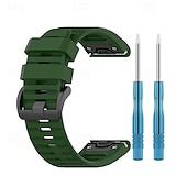 levne Pásky na hodinky Garmin-Pásek hodinek pro Garmin Fenix 8 51mm 7X Pro 6X 5X Plus Epix Pro Tactix 7 Amoled Instinct 2X Quatix Enduro Descent Mk2i Mk2 26mm Silikon Výměna, nahrazení Popruh Nastavitelný Sportovní značka Náramek
