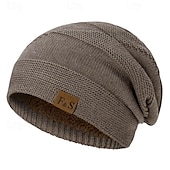 economico Cappello a cuffia-Per uomo Unisex Cappello a cuffia Cappelli invernali Berretti 骷髅头毛线帽 Cappello lavorato a maglia Nero Vino Poliestere Lavorato a maglia Accogliente Da tutti i giorni Per uscire Tinta unita / tinta