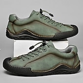 abordables Baskets-baskets décontractées en similicuir marron pour hommes avec lacets élastiques réglables - semelle antidérapante durable, coupe confortable pour un usage quotidien
