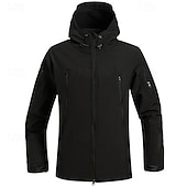 billige Fleece og 3 i 1 jakker-Herre Turjakke utendørs Kamuflasje Vindtett Forside Glidelås Lett jakke Hellengdes glidelås Camping / fotturer / grotting Skoggrønn Svart kamuflasje Svart Militærgrønn Kamuflasje