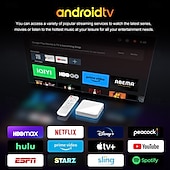Недорогие Приставки TV Box-Android 10.0 Android 11 и выше Андроид 12 ТВ-бокс Заводской Аутлет H96 MAX H313  ATV 4K 4K Cortex-A53 1GB 2GB 16Гб 8Гб