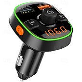 お買い得  車用Bluetoothキット/ハンズフリー-お買い得価格の売れ筋モデル FMトランスミッター 車載MP3プレーヤー ブルートゥース電話充電器 音楽ハンズフリー付き