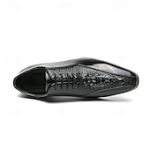 baratos Formal-sapatos oxford masculinos bronze metálico com padrão de crocodilo e detalhes perfurados - calçados formais elegantes para casamentos, festas e eventos empresariais